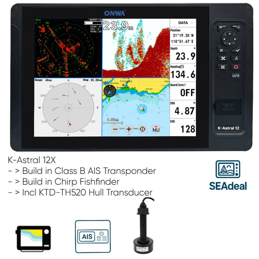 K-Astral 12 ONWA GPS-Kartenplotter