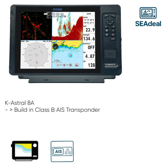 K-Astral 8 - mét AIS & Diepte & Radar optie