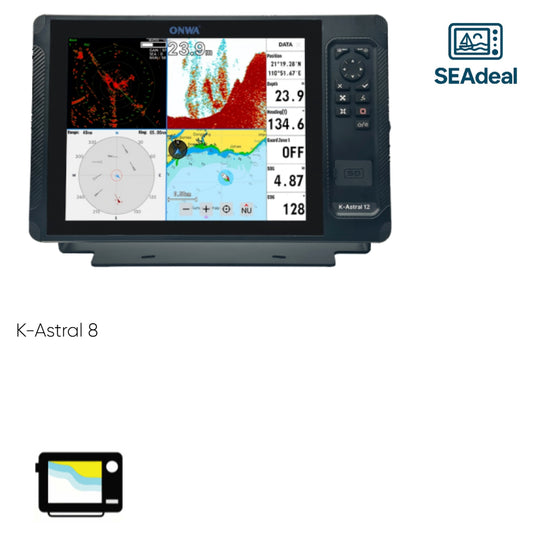 K-Astral 8 - mét AIS & Diepte & Radar optie