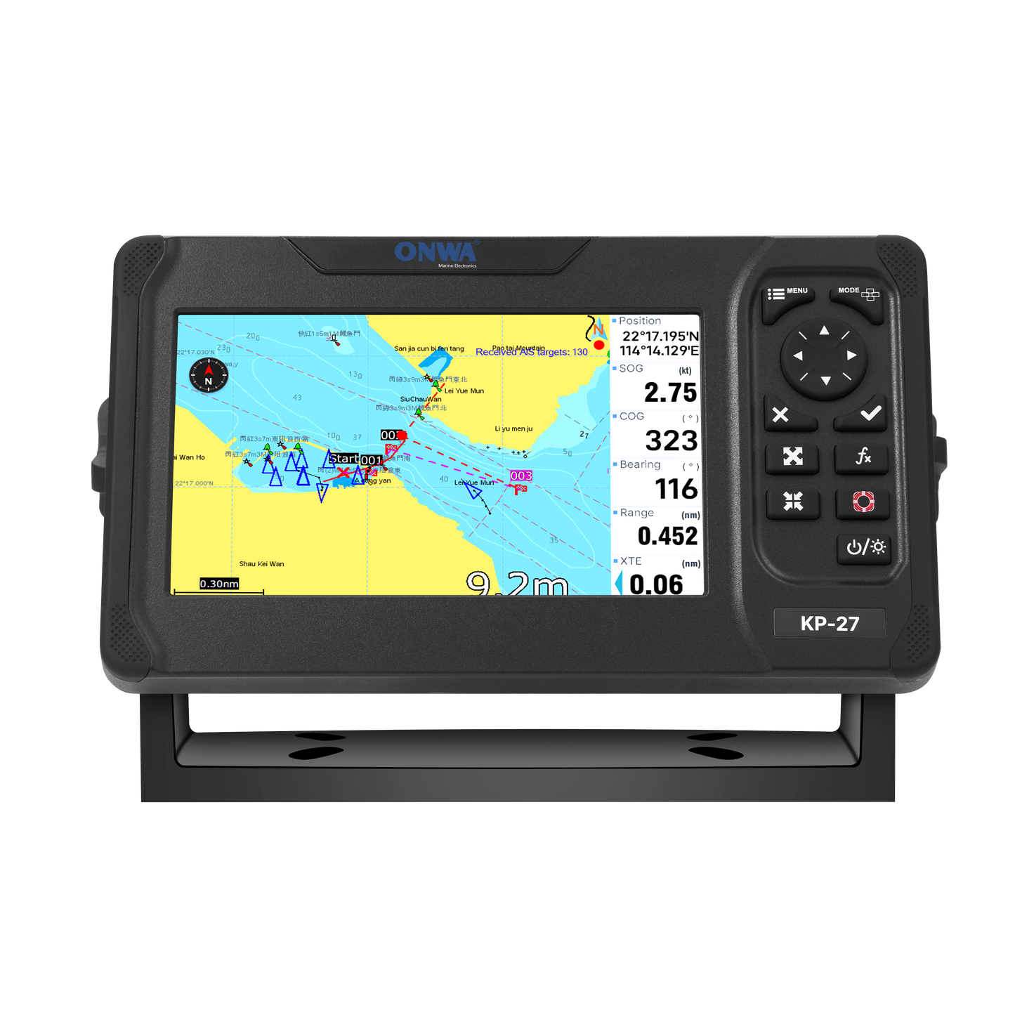 KP-27 Kaartplotter mét GRATIS GPS