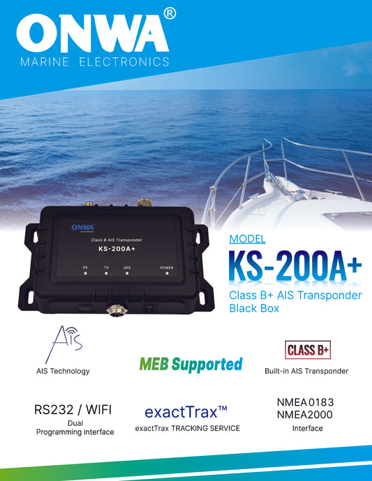KS-200A+ AIS transponder 5W SODTMA - WiFi - NMEA 2000 - 0183